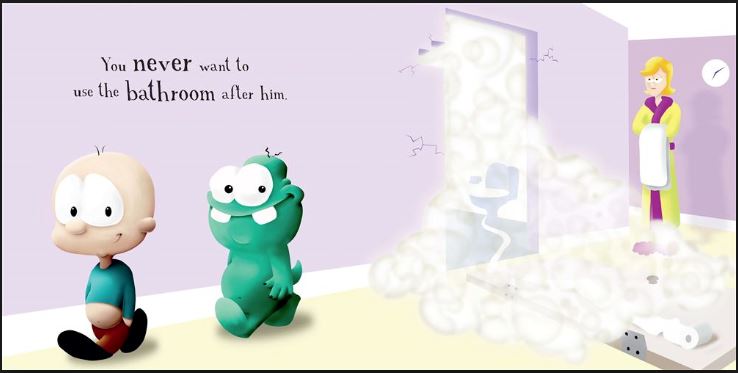 Book There is a Monster under my bed who farts1