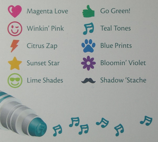 Ten Assorted Crayola Stamper Marker Icons