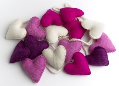 Felt Heart Garland Fairy Floss3
