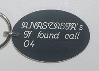 Plastic Ballet Dancer Bag Tag Back