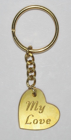 My Love Heart Shaped Key Chain