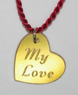 My Love Heart Shaped Pendant