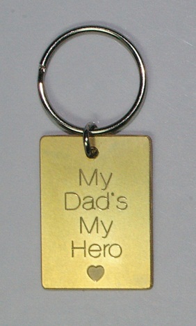 My Dad's My Hero Keyring