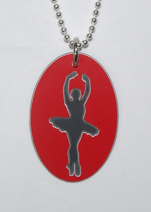 Plastic Ballet Dancer Pendant