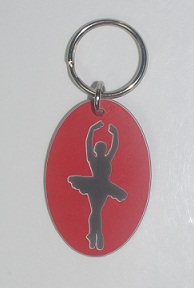 Plastic Ballet Dancer Bag Tag