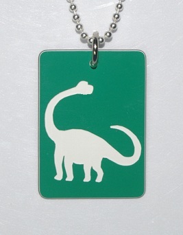 Plastic Brachiosaurus Pendant