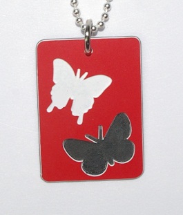 Plastic Butterflies Pendant