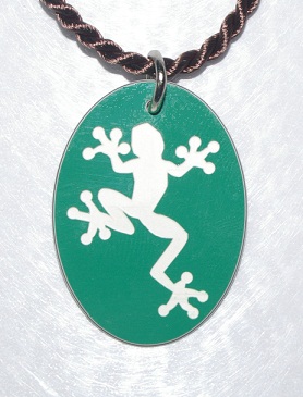 Plastic Frog Pendant