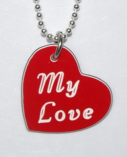 My Love Heart Shaped Pendant