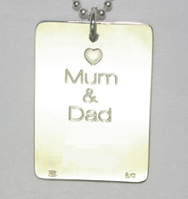 Sterling Sliver Tag Back