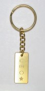 Brass Rectangular Shaped Name Key Chain