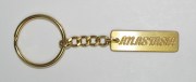 Brass Slim Rectangular Shaped Name Key Chain